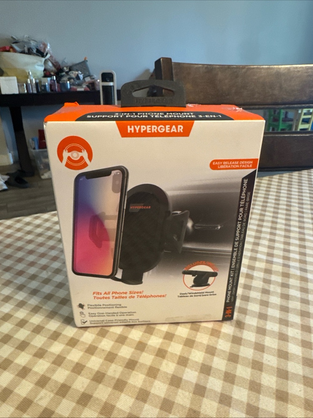 Hypergear Car Phone Mount - Black & Orange Accents